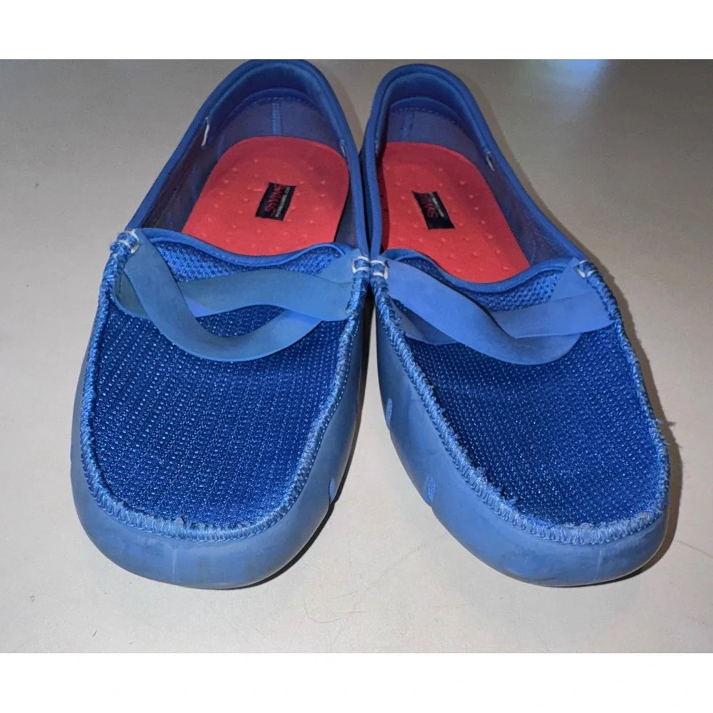Swims Men's Penny Loafers Blue Boat Slip On Water Resistant Mesh Shoes Size 10